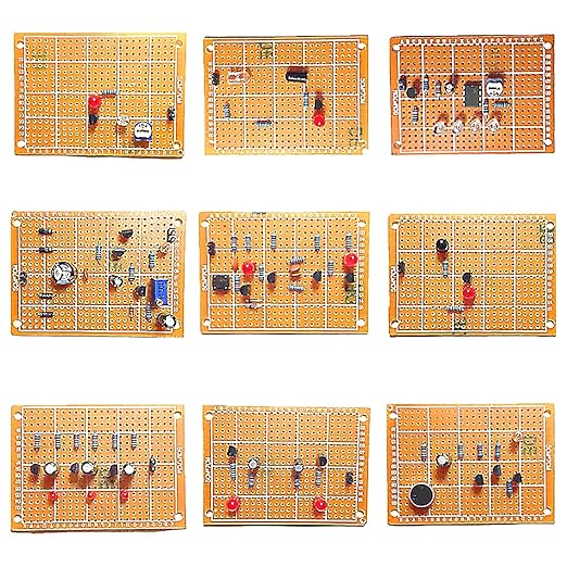9 Set Soldering Practice Kits with Universal Board