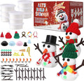 9-Pack Christmas Snowman Crafts Sets for Kids, Modeling Clay Snowman DIY Kit,Christmas Stocking Stuffers for Kids, Perfect for Winter Children's Holiday Party Decoration Gifts