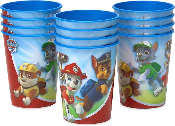 American Greetings Paw Patrol Party Supplies, 16 oz. Reusable Plastic Party Cups (12-Count)
