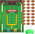 FEPITO Pin The Football Game for Kids, Birthday Party Game with 24 Pcs Football Stickers for Party Decorations