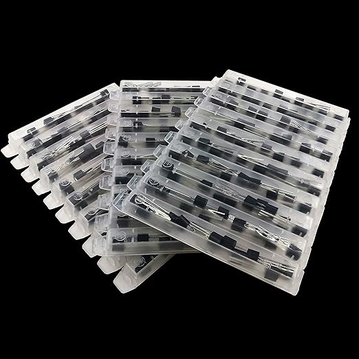 EEEEE 30 Kinds 300pcs Assorted Type General Purpose TO92 Transistors PNP NPN Bipolar Power Transistor Assortment Kit with Individual Compartment (300pcs 30 Models)