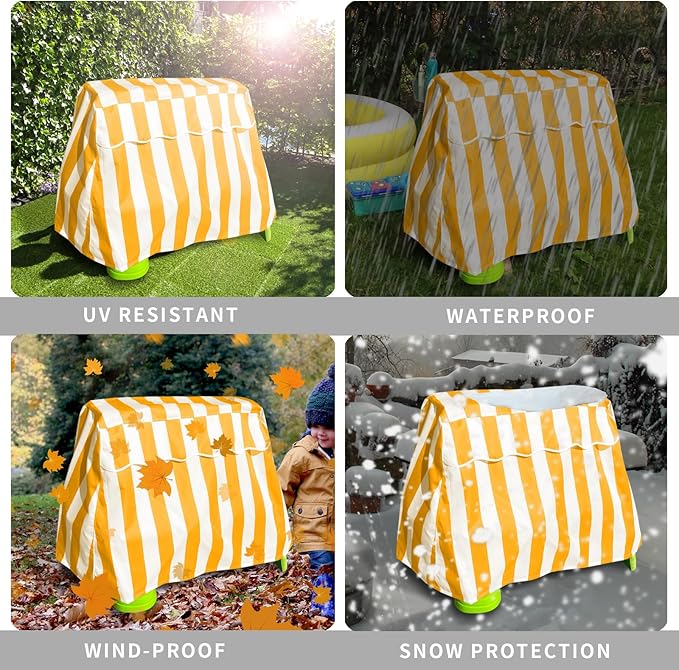 Water Table Cover Rain Showers Splash Pond Water Table, Water Table Cover for Water Table for Toddlers 1-3, Water Table Accessories for Outside Toys For Toddlers 1-3-Cover Only