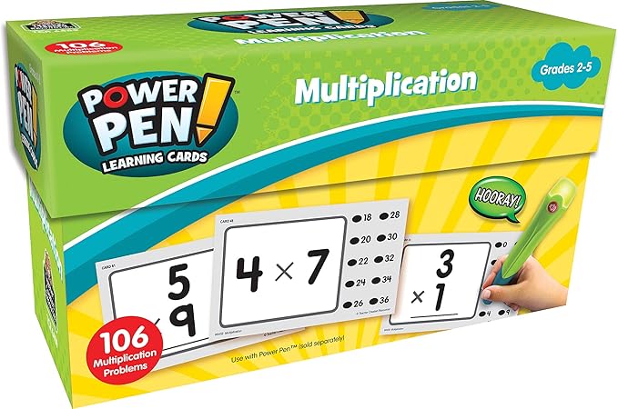 Teacher Created Resources Power Pen Learning Cards: Multiplication (6459) Medium