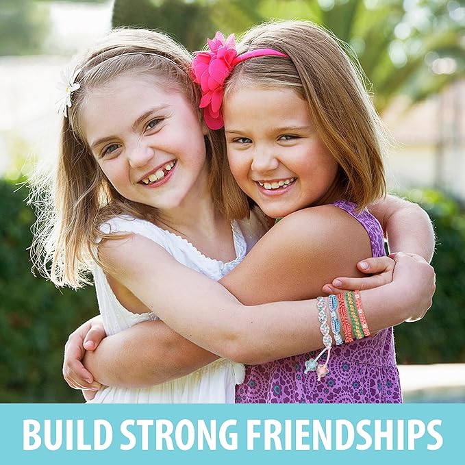 Yolscue Friendship Bracelet Making Kit for Girls,Bracelet Kit Toys,Arts and Crafts for Kids Age 7-12,Best Birthday Gifts Ideas for Ages 7,8,9,10,11,12 Year Old,Kids Bracelet String Toys Set (Blue)