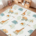 Foldable Baby Play Mat for Floor, PIGLOG 79x71 Extra Large Crawiling Play Mat for Babies, Waterproof & Portable Tummy Time and Non-Toxic Soft Foam Playmat for Infants, Toddlers