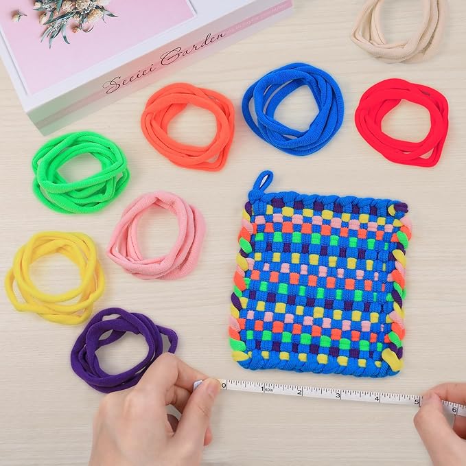 FUNiOi 224 PCS Weaving Loom Loops Refill for Potholder Weaving Craft Kit, DIY Arts and Crafts Loops Supplies for Kids Beginners, for Girls Age 6 7 8-12 13 Years Old