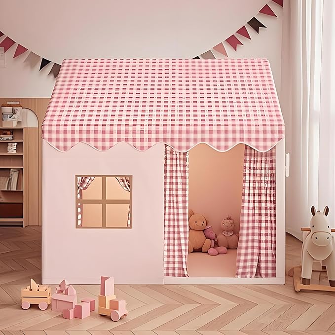 Children's Play Tent Indoor Children's Play Tent Boys Girls Princess Toys Small House Outdoor Toddler Playhouse Castle，with a String of Starlights