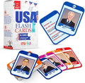 Merka US Presidents & State Capitals Flash Cards - 96-Pack, Multicolor, 3.5 x 2.5 in - Educational Flashcards for Kids, Homeschool & Learning Games