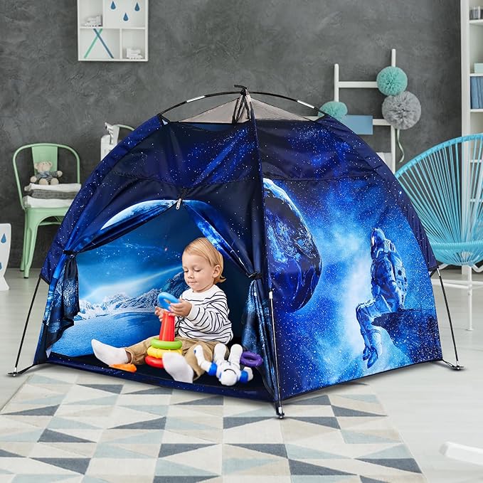 Kids Play Tent Lucky Castle Playhouse for Kid Easy Fun Dome Tent Camping Tent Indoor and Outdoor Imaginative Play Perfect Kid's Gift