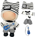 17cm/15cm Dolls Outfit Clothes Set,Accessories for Doll,Clothes Set for Dolls Dress Up (No Doll) (White+Black)
