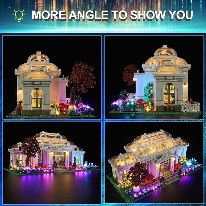 LED Light Kit for Lego 21353 Ideas Botanical Garden Building Set, Compatible with Lego 21353 Building Blocks Model(Not Include Blocks Set)