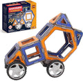 Magformers XL Cruisers Set (32-pieces) Magnetic Building Blocks, Educational Magnetic Tiles Kit , Magnetic Construction STEM Toy Set includes wheels