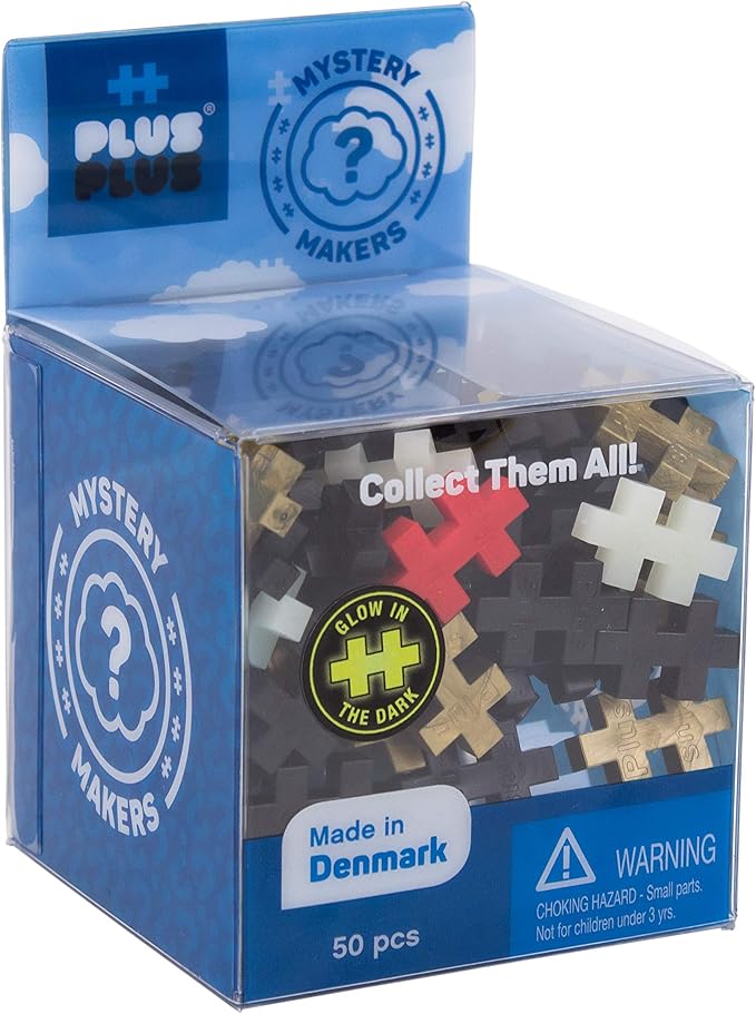 PLUS PLUS – Set of 3 Mystery Makers – Robots, Bundle 1 – Construction Building STEM | STEAM Toy, Interlocking Mini Puzzle Blocks for Kids