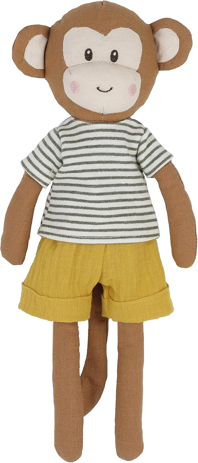 MON AMI Magee Boy Monkey Doll – 15”, Monkey Plush Toy, Stuffed Animal Toy, Use as Toy or Nursery Room Decor