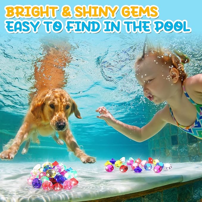 Zomiboo 32 Pcs Acrylic Diamond Large Gems Pirate Round Treasure Toy Gems Treasure Round Gemstones Acrylic Diamond Shaped Gemstones for Home Table Vase Fillers Party Decor (Multicolor)