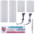 Breadboard Jumper Wires Kit 2Pcs 830 Breadboards +2PCS 400 Breadboards +130pcs Flexible Breadboard Jumper Wire +280pcs Jumper Cable+1pcs Tweezer for Arduino Raspberry Pi