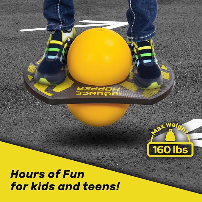 New Bounce Pogo Ball for Kids – Trick Pogo Board for 7, 8, 9, 10 Year Old Boys, Outdoor Birthday Gifts - Pogo Balance Bounce Ball