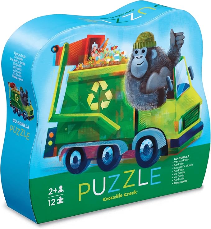 Crocodile Creek 12-pc Mini Puzzle/Go Gorilla