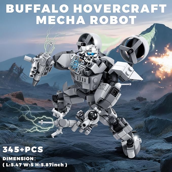 Transforming Mech Robot Building Blocks Set, 4 Kinds of Destroy Warrior City Mecha Action Figure with Weapons, Cool Creative Robots Toys Gift for Teens Boys 14+ (1448 PCS)