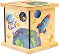 Wooden Piggy Bank for Kids and Adults, Personalized Gift Handmade in USA by BloomOwl, Custom Piggy Bank, Personalized Banks for Kids, Gifts for Baby Boys and Girls (Astronaut)