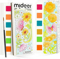 Watercolor Painting Coloring Books Pocket Watercolor Paint Bookmarks, Mess Free Paint with Water Set, Class Travel Activities Art Supplies Party Favors Exchange Birthday Gifts for Kids