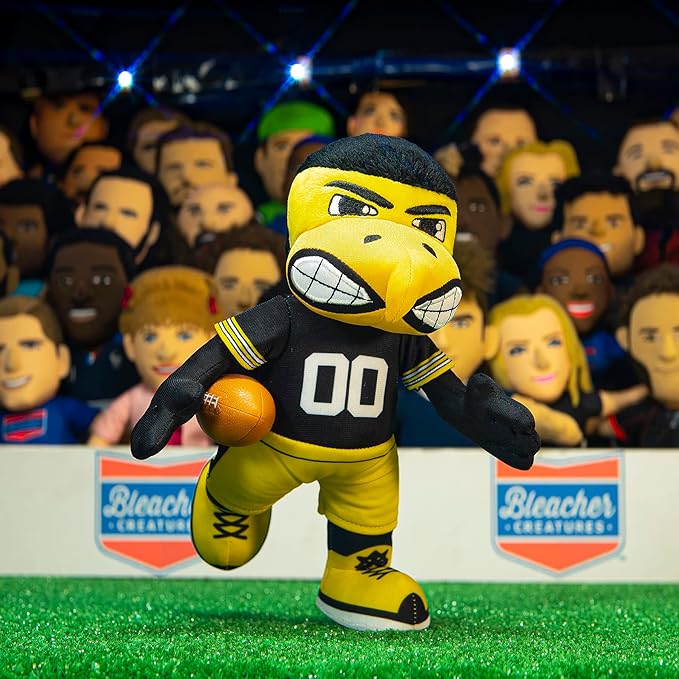 Bleacher Creatures Iowa Hawkeyes Herky The Hawk 10" Mascot Plush Figure - A Mascot for Play or Display