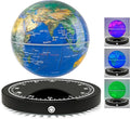 Flagest Magnetic Levitating Floating Globe with LED Lights, 16 Colors Rotating Globe Lamp with Clock Base for Home Office Desk Decor, Cool Tech Gadgets for Men Husband Boys and Girls