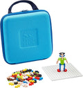Plus Plus Building Set with Travel Case, 3D Open Ended Stem Toy for Kids, 100 Mini Interlocking Pieces, 1 Baseplate - Basic Mix