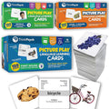 ThinkPsych 450 Thick Picture Cards for Autism Speech Therapy Materials - Flash Cards for Toddlers - Animals, Body Parts, Emotions, Food, Vegetables - ABA Therapy and Tacting Cards