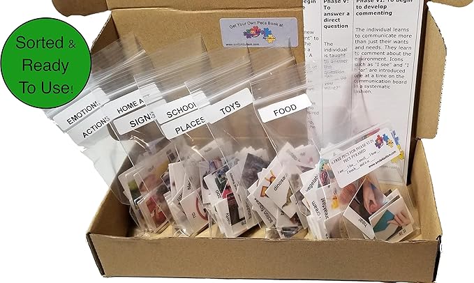 Smile4Autism Loose Visual Picture Cards, Receptive and Expressive Language, Speech Articulation Therapy, ASD, ADD, ADHD, Apraxia, & Stroke Patients