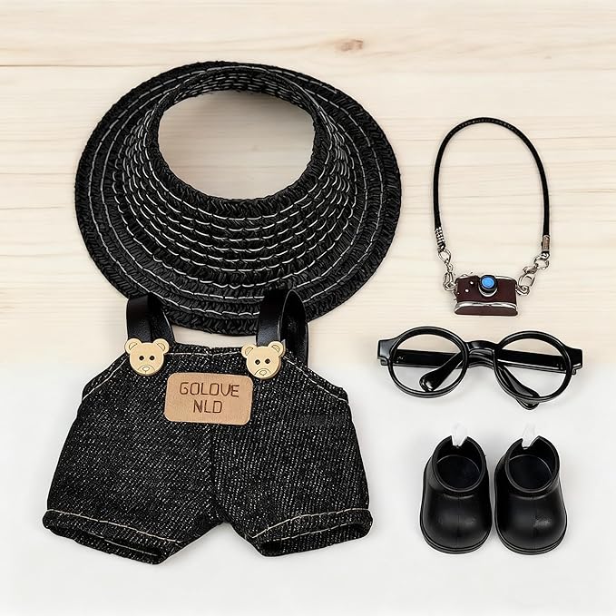 17cm Doll Clothes Set Luxurious Chic Fashion Ensemble with Stylish Accessories for Adorable 17cm Dolls Soft Fabric Dress-Up Sets with Playful Designs, Easy to Wear (Doll Not Included)