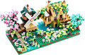 Tree House River Windmill and Port Cabin Model Assembly Blocks Creative DIY Decorative Presents for Street View Adults