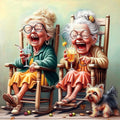 Puzzles for Adults 500 Pieces Vibrant Friendship Cozy Rocking Chairs Jigsaw Puzzles Yorkshire Terrier & Colorful Cocktails Wall Decor for Living Room Bedroom for Nature Lovers