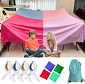 Magic Fort Building Kit for Kids with CPC Certification - Large Lightweight Blanket Fort Making kit and Clips - Portable Playhouse Play Tent Fort - Indoor/Outdoor Girls/Boys Toys Ages 4-5 6 7 8-12