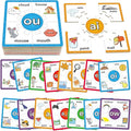 Torlam Phonics Puzzle, Rhyming Games Phonics Games Flash Cards for Kids Toddler, Learn to Read Spelling Reading Sight Words, Long Vowel Silent E Site Words for Preschool Kindergarten Homeschool