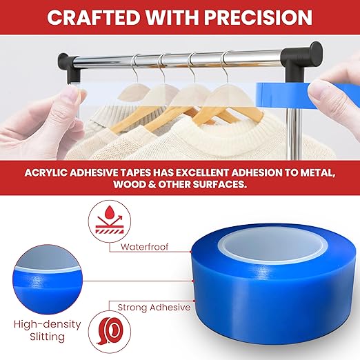 GGR Supplies T.R.U. UHMW High Impact Abrasion Resistant Slippery Tape with Acrylic Adhesive. 36 Yards (3/4" (19mm))