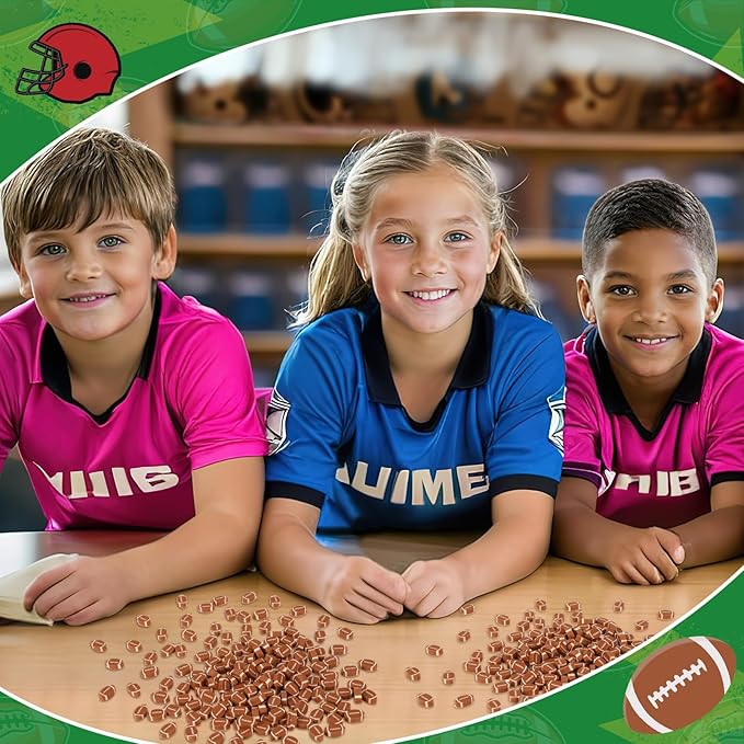 JUNEBRUSHS 150Pcs Sports Ball Mini Erasers, Football Erasers for Kids Bulk Novelty Pencil Erasers for Student Classroom Prizes, Homework Rewards Gifts Party Favors
