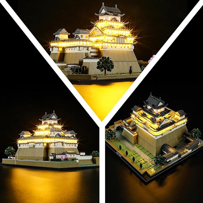 LED Light Kit for Lego Architecture 21060 Himeji Castle Set, Compatible with Lego 21060 Building Blocks Model(Not Include Blocks Set)