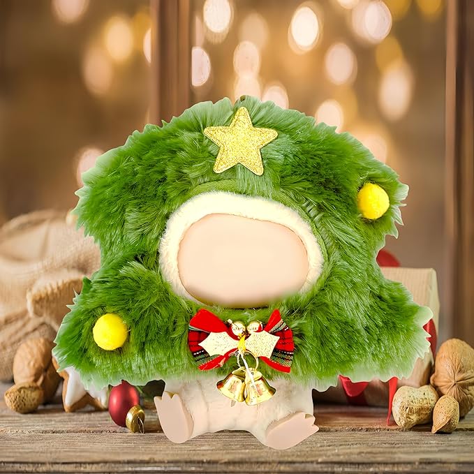 17cm Dolls Clothes Set, Christmas Tree Decor Dolls Clothes Outfit, Adorable Dress Up Clothing Set for Doll Accessories, Christmas Decor Gifts for Kids & Girls (No Doll
