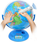 Little Experimenter 9” Interactive Globes for Kids, Globe with Wireless Smart Pen, Educational STEM Toys, Talking World Map Gift for Children, Christmas Gifts for Boys & Girls Ages 8-12 Years Old