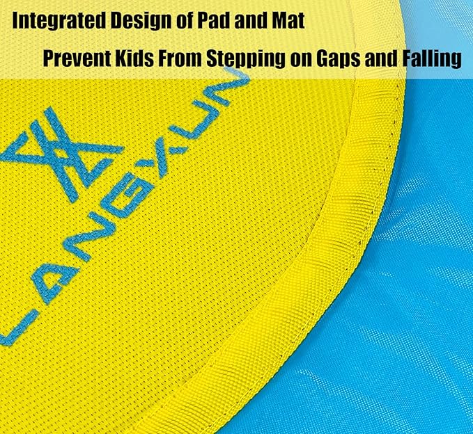 LANGXUN Baby & Toddler Toys, Mini Toddler Trampoline, Birthday Gifts for Baby Toddler Boys & Girls, Toddler Gift Ideas, Indoor Outdoor Trampolines for Kids Ages 6 Months to 4 Years