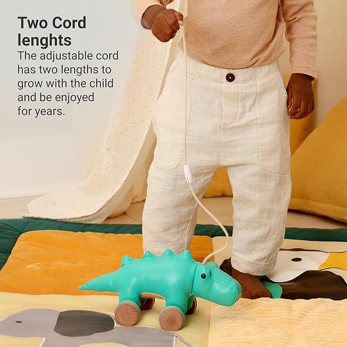 Little Big Friends Crocodile Pull Toy for Toddlers | Baby Push & Pull Toy with Adjustable Cord | Soft & Safe Developmental Play | Achille The Crocodile