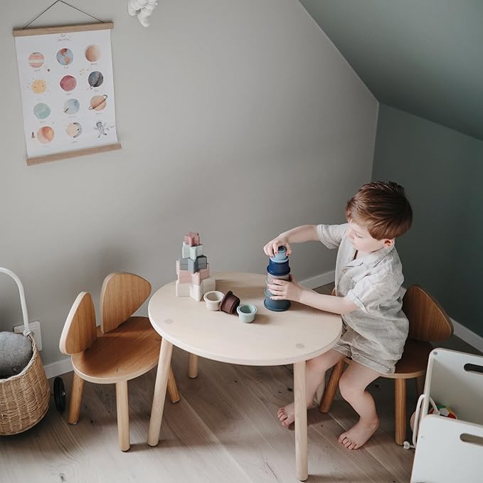 mushie Stacking Cups Toy 8 pcs | Made in Denmark (Forest)