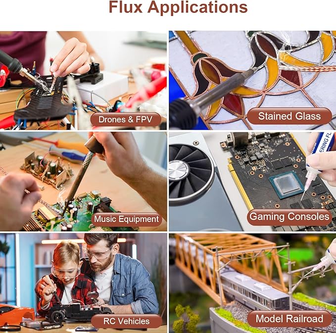 Solder Flux Paste And Solder Wick Braid, No Clean Soldering Flux(10cc) Soldering Remover Tool, 10ft Desoldering Wick Braid For Electronics Repair For Disassemble Electrical Components