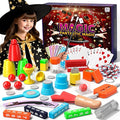 Magic Kit for Kids 6-8-10-12, 130 Magic Tricks Set for Kids with Magician Costume and Magic Wand, Halloween Christmas Birthday Gifts Toys Magic Set for Ages 6 7 8 9 10 11 12 Years Old Boys Girls Kids