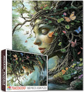 Surreal Earth Goddess 1000 Piece Puzzles for Adult Landscape Puzzle Arts Women Portrait Jigsaw Puzzle for Adults