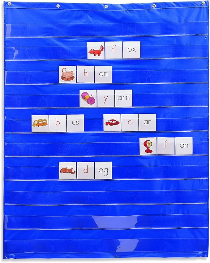 Learning Resources Standard Pocket Chart, Classroom Supplies, Homeschool, Back to School,Gifts for Teachers, Pocket Chart, Ages 3+