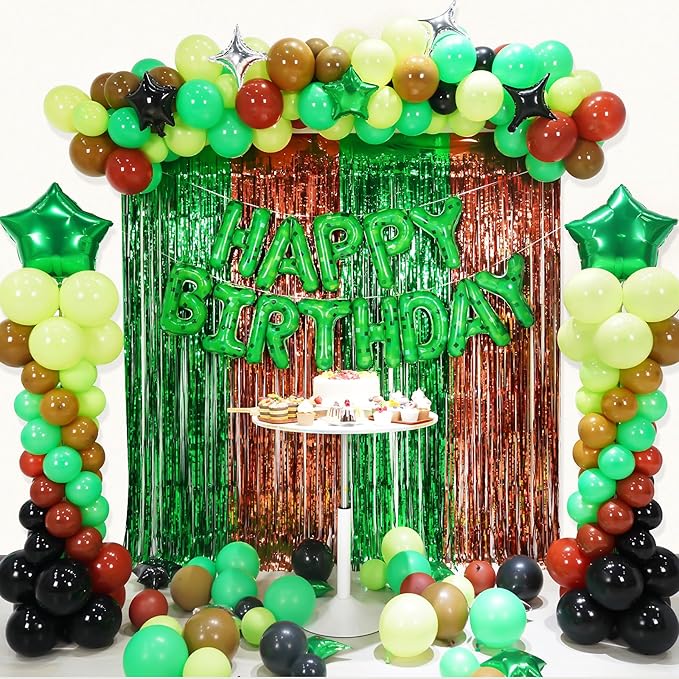 TNT Pixel Happy Birthday Banner Party Decorations Foil Balloons Letters Signs Blast Gaming Party Miner Supplies for Boy Girl