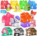 Learning Toys for 1,2,3 Year Old Toddlers, 20Pcs Fairy Tale Princess Castle Montessori Toy Counting Sorting Color Matching Finger Puppet, Birthday Gift Party Favors Kids Prize Box 12m+