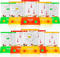 Sumind 10 Pieces Handheld Water Game for Kids Mini Water Ring Toss and Basketball Hoop Toy 90s Retro Mini Games for Goodie Bags Stuffers Birthday Return Gifts Classroom Rewards(Bright,Classic Style)